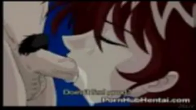 Аниме минет и секс втроем