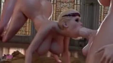 Два транса трахают госпожу